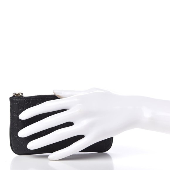 Gucci Microguccissima Key Chain Coin Pouch Black NEW IN BOX - Picture 15 of 15